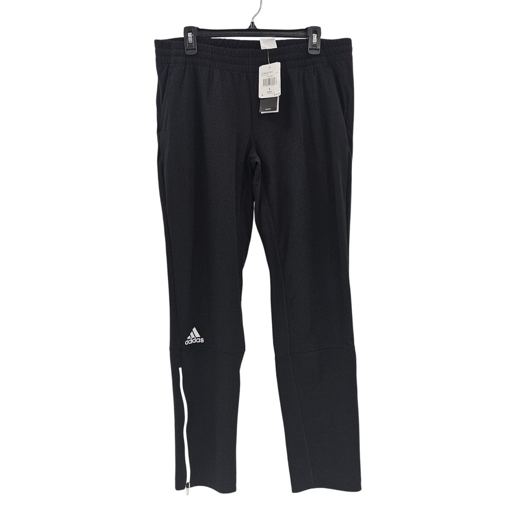 Adidas W Squad Pant Womens Large Black White Athletic Tapered Pants CY7748 New
